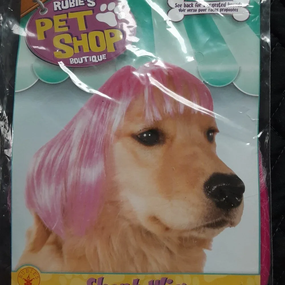 Pink Wig For Dogs Small/Medium NWT